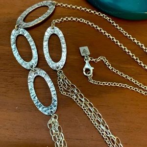 Silpada asymmetrical long sterling silver necklace